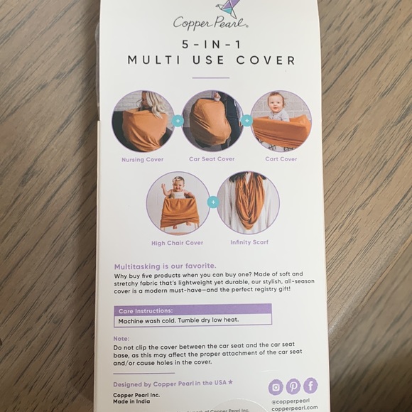 Copper Pearl 5 in 1 Multi Use Cover - Picture 2 of 2